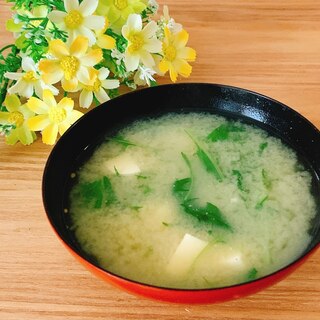 水菜の味噌汁✧˖°